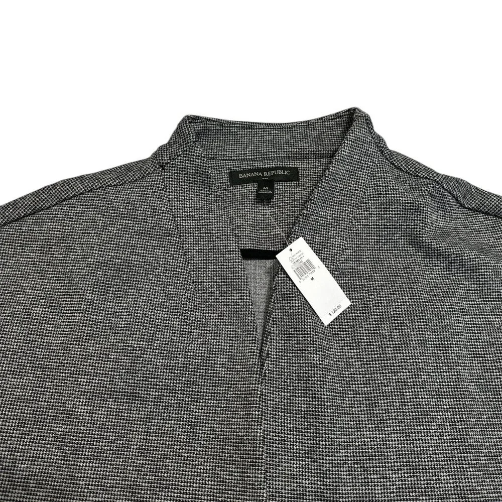 *NWT, Express, Women, Collarless Blazer, Black & White, Sz M - Picture 2 of 9